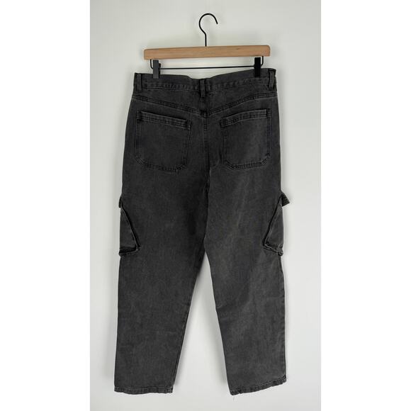 XXIII Twenty Three Kiran Cargo Jeans Washed Grey Mens 34x31 New Baggy 90s - Picture 10 of 13